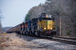 The Empty Grain Train approaches Snake Hill Road 